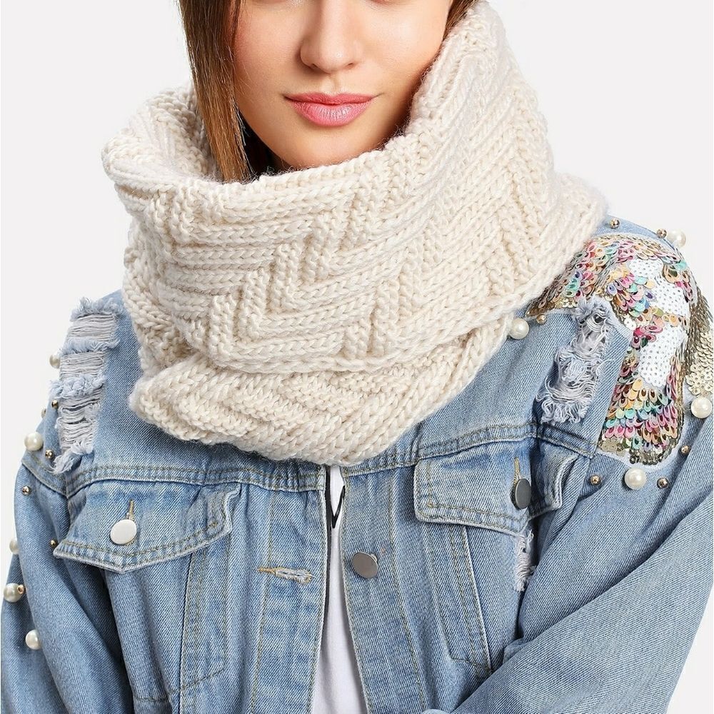 MADEWELL TEXTURED KNIT INFINITY SCARF 